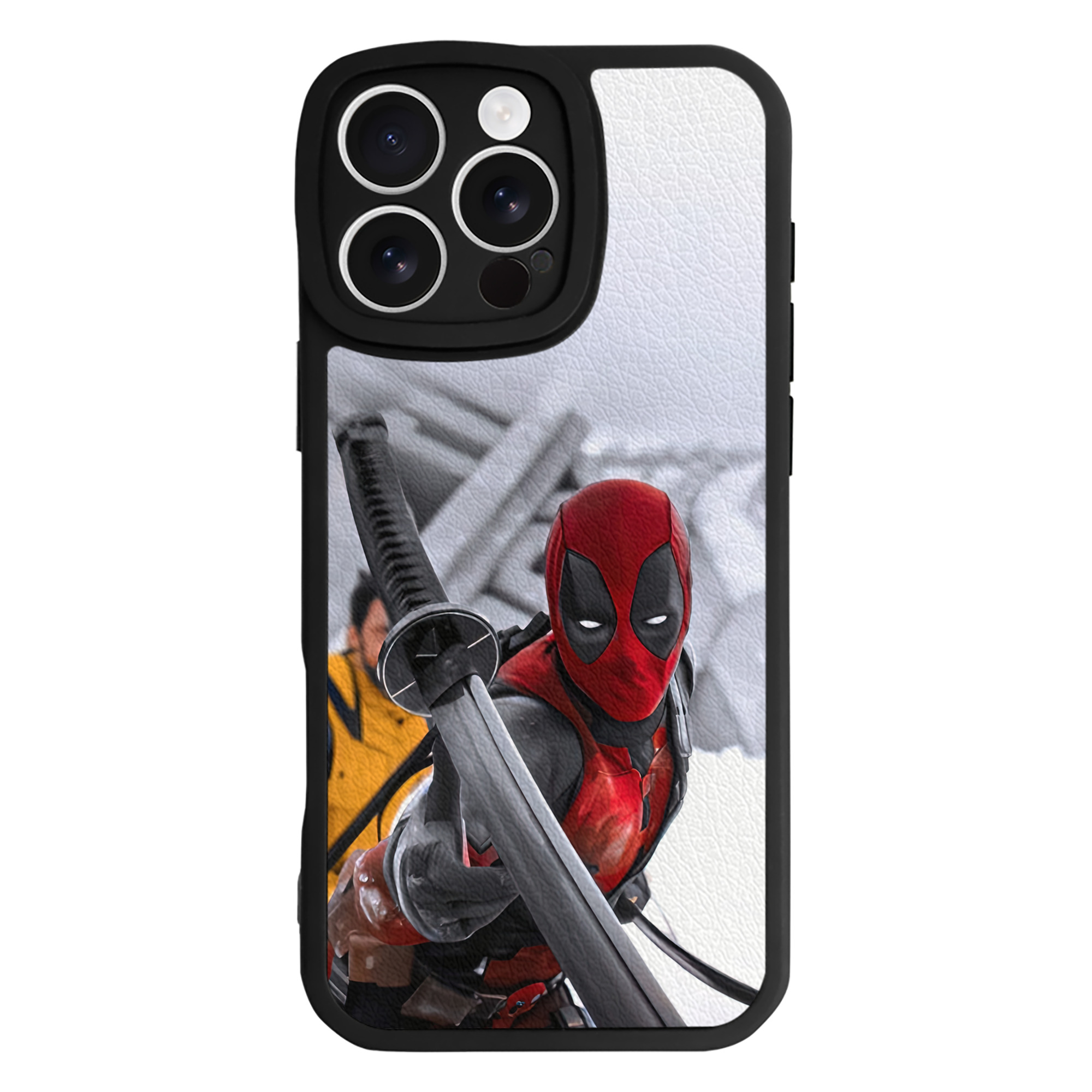 （画像用） Deadpool デッドプール 【iPhone 16シリーズ対応】シリコンスマホケース（レザー調） 材質：シリコン